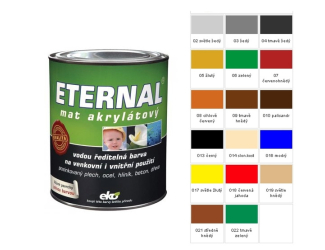 ETERNAL Barva mat akryl 0.7kg středně šedá
